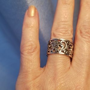 Sterling 925 Silver FIligree Ring